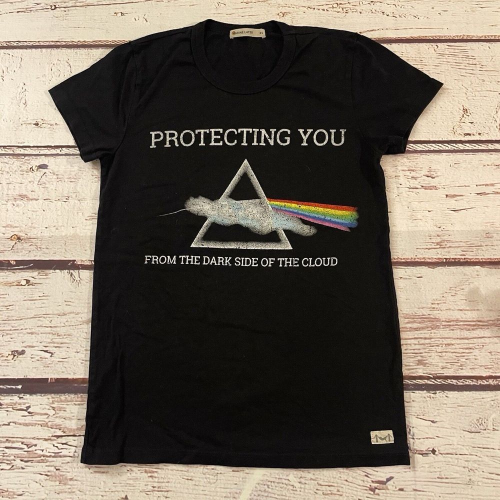 Marine Layer T Shirt Womens XS Short Sleeve Palo Alto Networks Pink Floyd